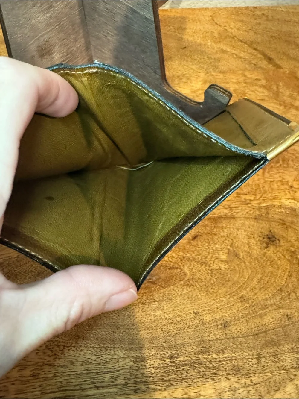Gucci Monogram Canvas and Leather Bi-Fold Wallet with Gold Accent